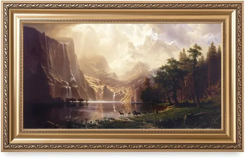 Miniatura 34 de DECORARTS - Impresiones de Giclee de Lirios de Agua de Claude Monet, Arte de Pared Enmarcado con Marco de Madera Maciza, Decoración de Jardín