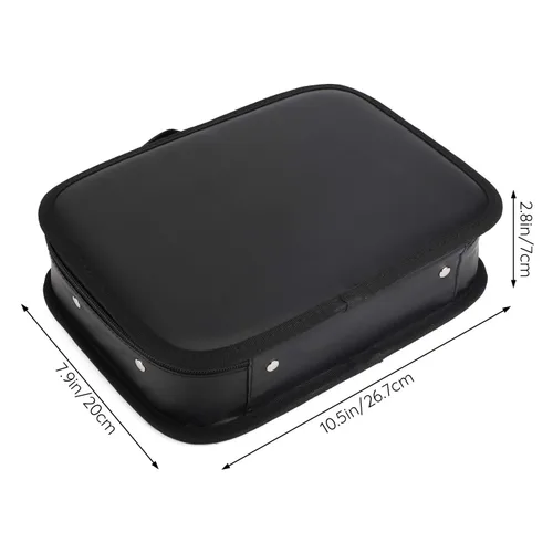 Miniatura 3 de Segbeauty Bolsa de herramientas de peluquería, estuche de transporte de maquillaje de viaje de piel sintética, kit de aseo de corte para peluquería