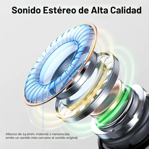 Miniatura 2 de Auriculares inalámbricos, auriculares estéreo 3D 2026 Bluetooth 5.4 con graves profundos, micrófono con cancelación de ruido 4 ENC, auriculares