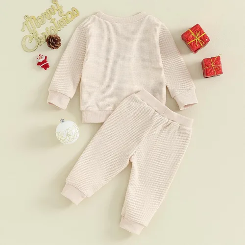Miniatura 3 de Sudadera y pantalones largos de calabaza para bebé niño - Traje de Halloween para niños pequeños