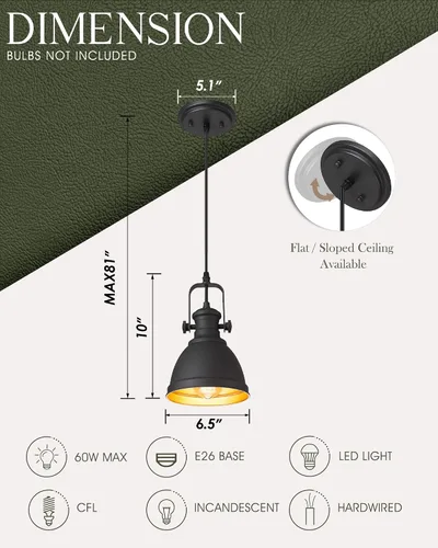 Miniatura 3 de Lámpara colgante moderna, juego de 2 lámparas colgantes, 3 luces montadas en la pared sobre el espejo