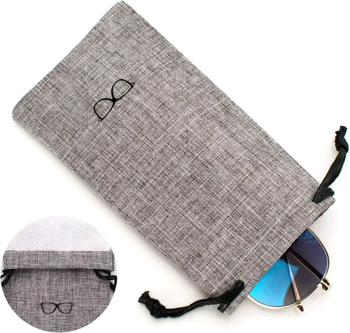 Miniatura 4 de Vemiss - Funda rígida para lentes de sol (lino)