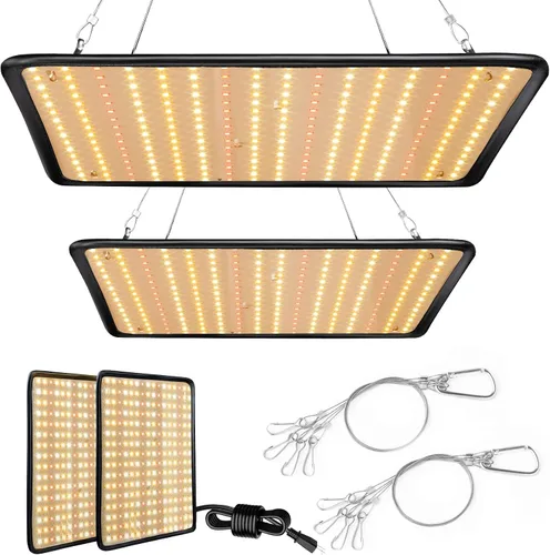 Miniatura 7 de Luz de cultivo para plantas de interior - SERWING Luz de cultivo LED de 200W de espectro completo, lámpara de cultivo de plantas para cultivo