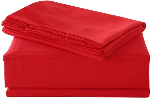 Miniatura 36 de Juego de sábanas de 1500 TC 100% algodón Pima (4 piezas, 1 ajustable, 1 plano, 2 fundas de almohada)