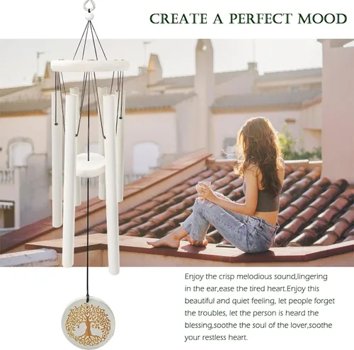 Miniatura 3 de Aoedelyart Campanillas de Viento del Árbol de la Vida para Exteriores en Liquidación, Campanillas de Viento para la Pérdida de un Ser Querido