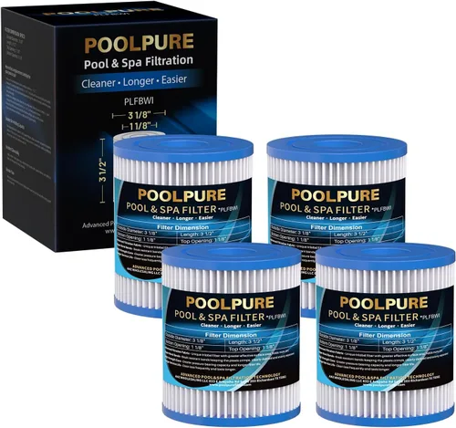 POOLPURE Cartucho de filtro de piscina tipo I, compatible con Summer Waves tipo I P53RX0330000 / P53FX0330000, 58093, para bomba de piscina sobre el