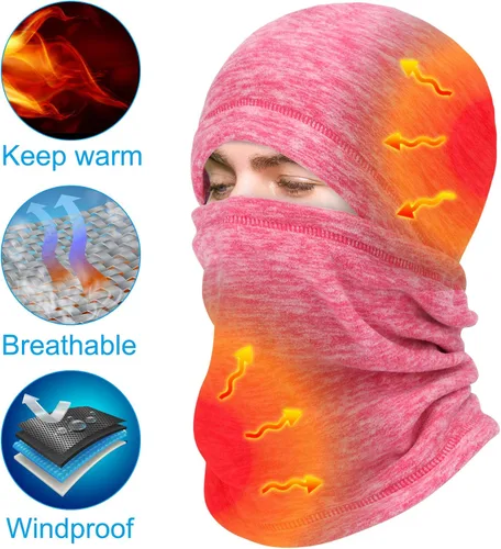 Miniatura 4 de mysuntown - Pasamontañas de esquí para mujer y hombre, cubrebocas de invierno, Balaclava, 22