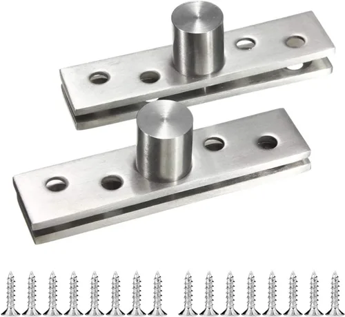 Miniatura 9 de Bisagra giratoria de acero inoxidable de 270 grados, bisagras de ocultación de puerta, bisagras de pivote hacia arriba, eje inferior, color negro