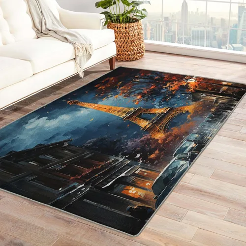 Alfombras de la torre Eiffel para dormitorio, alfombra de la torre Eiffel y decoración del hogar, alfombra de 2 x 3 pies, alfombras París para Torre