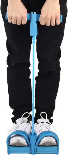 Miniatura 4 de Banda de pedal, 2 tubos para fitness, para yoga, ejercitador, entrenamiento multifunción, cuerda de tensión para cuerpo X, abdomen, cintura, brazo