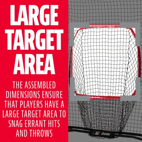 Miniatura 5 de Franklin Sports MLB Flexpro Baseball + Softball Net - 7' x 7' & 5' x 5' Travel Training Nets for Batting Practice, Pitching + Hitting