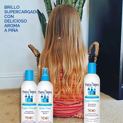 Miniatura 7 de Fairy Tales Tangle Tamer Champú y acondicionador desenredante para niños, ultra hidratante y protección antiencrespamiento, sin parabenos, sin