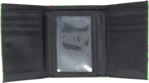 Miniatura 2 de Minecraft Creeper Toss - Cartera de poliéster con tres pliegues, multicolor