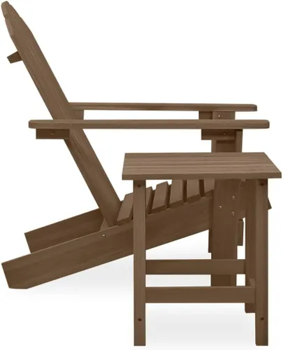 Miniatura 3 de Garden Chair Brown Solid Fir Wood 27.4 x 34.1 x 35.2 in Ergonomic Chic Outdoor Furnishings Outdoor Furniture Set Patio Furniture Set Outdoor Chair