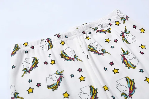 Miniatura 8 de Joyond Summer Pajamas for Girls Cotton Toddler Clothes Kids Short Sleeves Snug-Fit Sleepwear Unicorn Flamingo Pjs Set