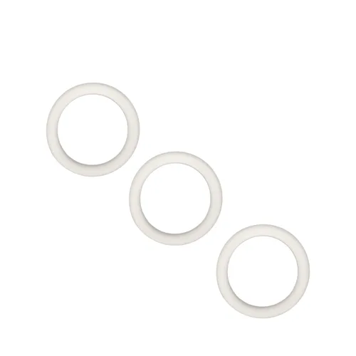 Miniatura 4 de Othmro 20 anillos de sellado de silicona planos blancos, 0.472 x 0.630 x 0.079 in (IDxODxTHK) junta tórica redonda para grifo, ducha, arandelas