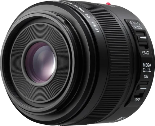 PANASONIC LUMIX G LEICA DG MACRO-ELMAR LENS, 45MM, F2.8 ASPH., MICRO CUATRO TERCIOS PROFESIONALES SIN ESPEJO, MEGA OPTICAL I.S., H-ES045 (USA BLACK)