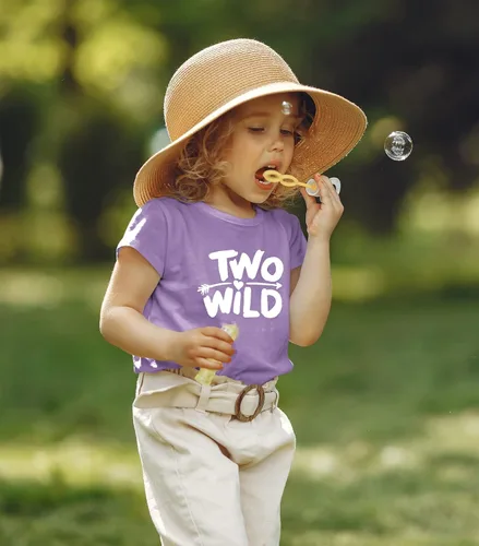 Miniatura 2 de Two Wild - Camiseta para niña de 2 años de edad, traje de segundo cumpleaños