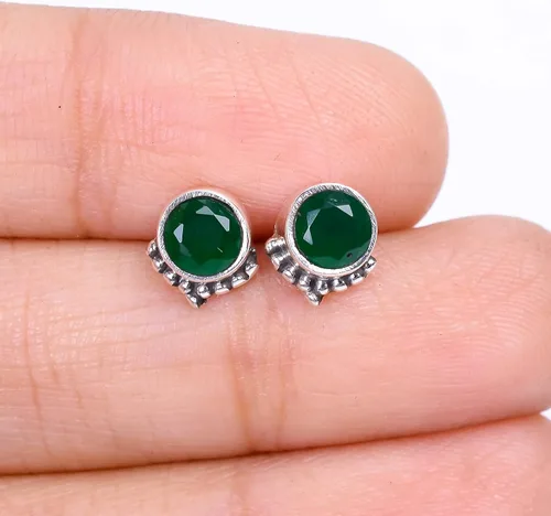 Miniatura 37 de Round Gemstone Stud Design 2