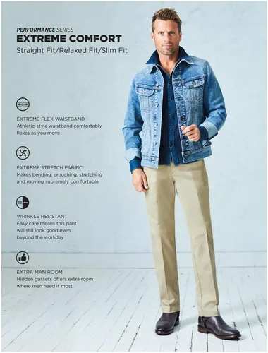Miniatura 5 de Lee Extreme Motion Pantalón regular recto sin pliegues al frente para hombre