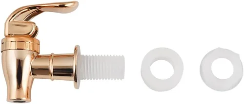 Miniatura 2 de Espiga de repuesto para dispensador de bebidas, espitas estilo empuje, boquilla de repuesto para dispensador de agua, color oro rosa, paquete de 2