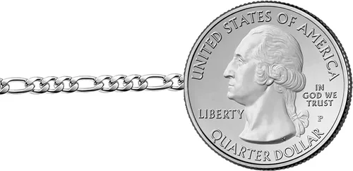 Miniatura 2 de Savlano Pulsera de plata de ley 925 italiana con eslabones fígaro sólidos para hombres y mujeres, fabricada en Italia, viene con una caja de regalo