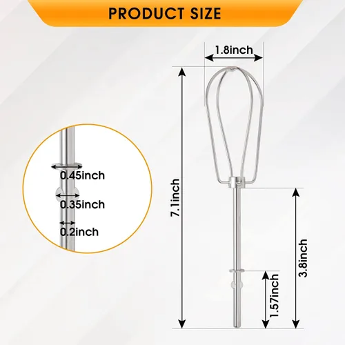 Miniatura 2 de Accesorios para batidoras de mano para KitchenAid W10490648, KHM5APWH7, PS4082859