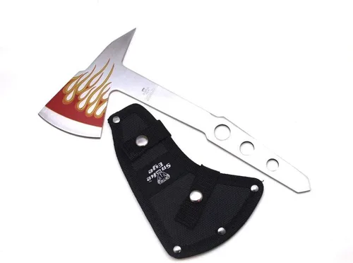 Miniatura 5 de Snake Eye Tactical Tomahawk - Cuchillo de lanzar, 9.5 pulgadas de longitud total, hoja de acero inoxidable, con funda de nailon