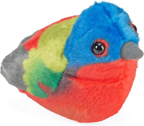 Wild Republic Audubon Birds - Peluche pintado con auténtico sonido de pájaro, animal de peluche, juguetes de pájaros para niños y pájaros
