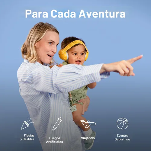 Miniatura 8 de Alpine Muffy Baby - Protección de oídos para bebés y niños pequeños de hasta 36 meses, certificado CE y ANSI, orejeras con reducción de ruido, Azul