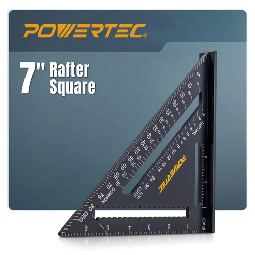 Miniatura 9 de POWERTEC Regla T de Marcado de Precisión de 6 Pulgadas, Regla T con Lápiz para Medir, Trazar, Establecer Altura de Brocas, Herramientas de Marcado