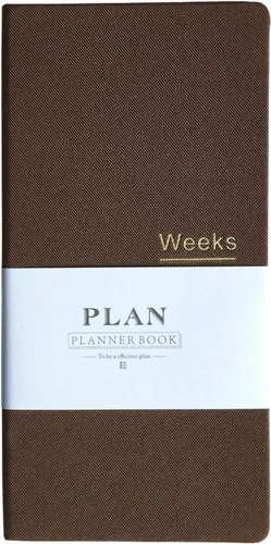 Miniatura 14 de Agenda semanal de bolsillo sin fecha, planificador, organizador, agenda anual, mensual, semanal en cuadernos A6