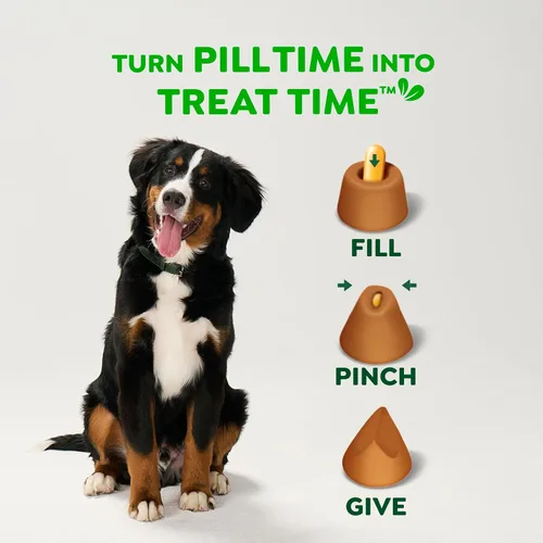 Miniatura 8 de Greenies Pill Pockets para Perros de Tamaño Grande, Golosinas Suaves para Perros, Sabor a Pollo, Bolsa de 7.9 oz. (30 Golosinas)