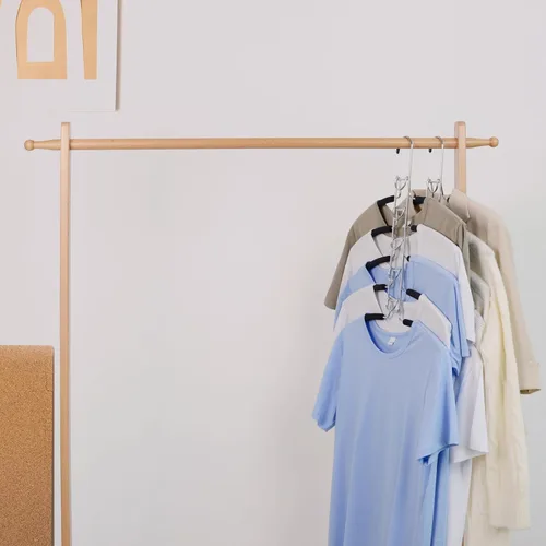 Miniatura 8 de Nature Smile Perchas de ropa para suéter sin hombros, múltiples capas que ahorran espacio para camisetas y blusas