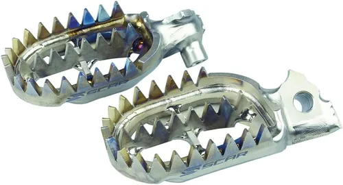 Miniatura 11 de SCAR - Estribos de Titanio Compatibles con KTM SX SXF XC XCF 16-22 EXC EXCF 17-23 XCW XCFW TPI 85 125 150 250 300 350 450 Husqvarna TC FC TX FX