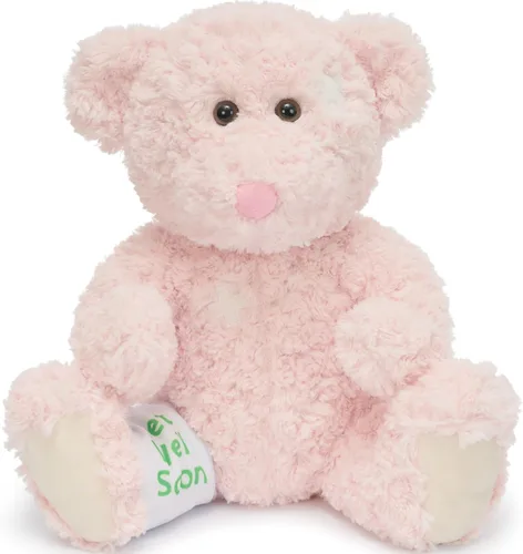 Miniatura 13 de Muiteiur Paquete de 2 osos de peluche a granel, juego de oso de peluche de 13.8 pulgadas con rosa rosa y lazo, sin boca, animales de peluche suaves