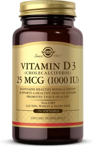 Miniatura 8 de Solgar - Vitamina D3 (colecalciferol) 125 MCG (5000 UI), 100 cápsulas blandas - Ayuda a mantener huesos y dientes sanos - Apoyo al sistema