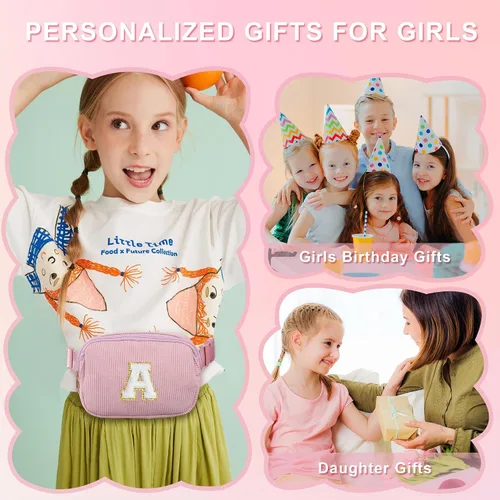 Miniatura 2 de YOOLIFE Riñonera para adolescentes y niñas, regalos de Pascua para niños y niñas, bolsa cruzada pequeña de pana, riñoneras, regalos de cumpleaños