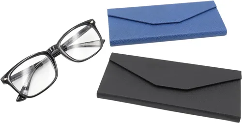 Miniatura 51 de Real Sic Funda para lentes de sol para hombres y mujeres, soporte magnético plegable para lentes de sol, inspirado en el color sólido