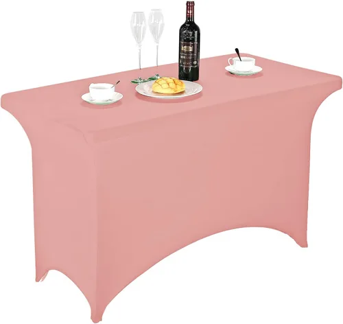 Miniatura 61 de FORLIFE - Funda de mesa de elastano, mantel ajustado de 4 pies para mesas rectangulares, funda elástica para patio, universal para bodas, banquetes