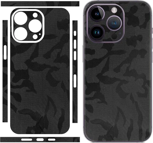 Miniatura 7 de Para iPhone 16 Plus Skin Wrap Carbon Phone Sticker Fiber Vinyl Ultra Thin Ultralight Decal Glass Protector Película protectora para bordes laterales