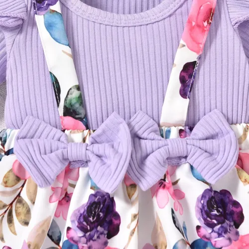 Miniatura 28 de Unutiylo Ropa de bebé recién nacida prematura con tirantes, traje de otoño e invierno, traje de manga larga con volantes