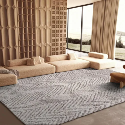Miniatura 9 de SAFAVIEH Hudson Shag Collection - Alfombra decorativa de 2 x 3 pies, diseño de cheurón, no desprende pelusa y de fácil cuidado, 2 pulgadas