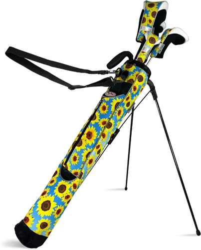 Miniatura 9 de Taboo Fashion Sunday Golf Bags for Women - Lightweight Golf Range Bag with Self Flexing Stand and Shoulder Strap for Driving Range, Par 3 or Mándala