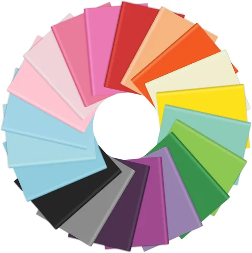 Bouiexye - 60 hojas de papel de seda multicolor, papel de seda arco iris a granel, para envolver regalos, bricolaje, arte, manualidades, flores,