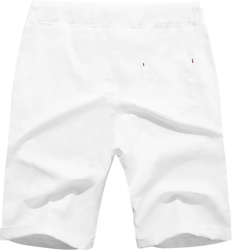 Miniatura 2 de Boisouey - Pantalones cortos de verano para hombre de lino estilo informal