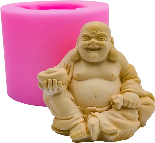 Miniatura 5 de Redxin Buddha - Molde de silicona hecho a mano, velas de jabón, yeso, cemento, resina, pegamento hecho a mano Moldes-Buda-33