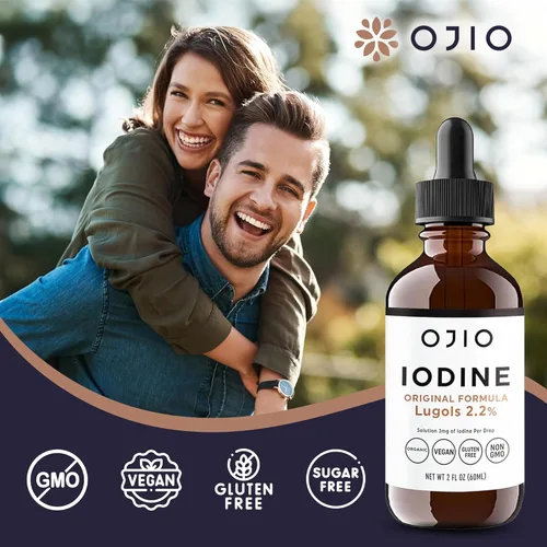 Miniatura 5 de Lugols Solución de yodo 2% – Suministro de 1 año – Gotas de yodo oral líquido de alta potencia con absorción superior – Mejora la salud general