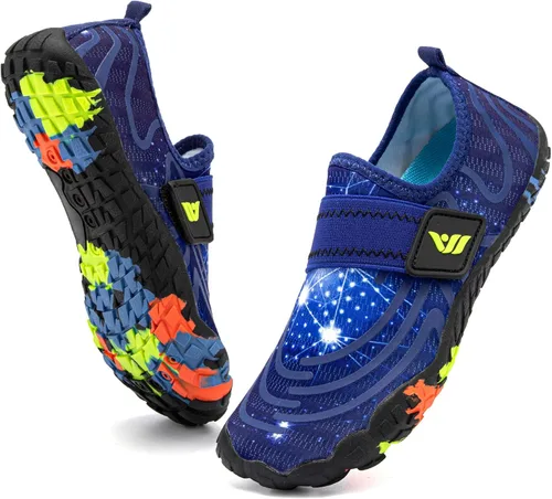 CIOR Zapatos de agua para niños y niñas, cómodos zapatos deportivos con punta cerrada, sandalias deportivas para caminar (niños pequeñosniños