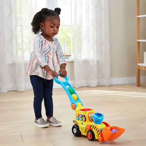 Miniatura 11 de VTech Pop-a-Balls Push & Pop Bulldozer, Amarillo